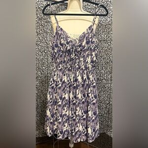 Purple Printed Dress